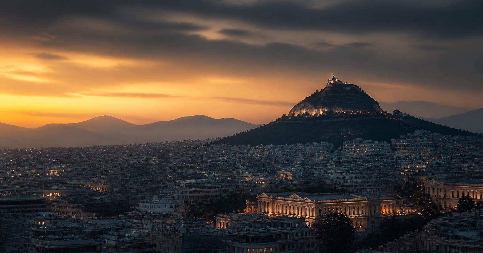 Η Αθήνα στο σούρουπο